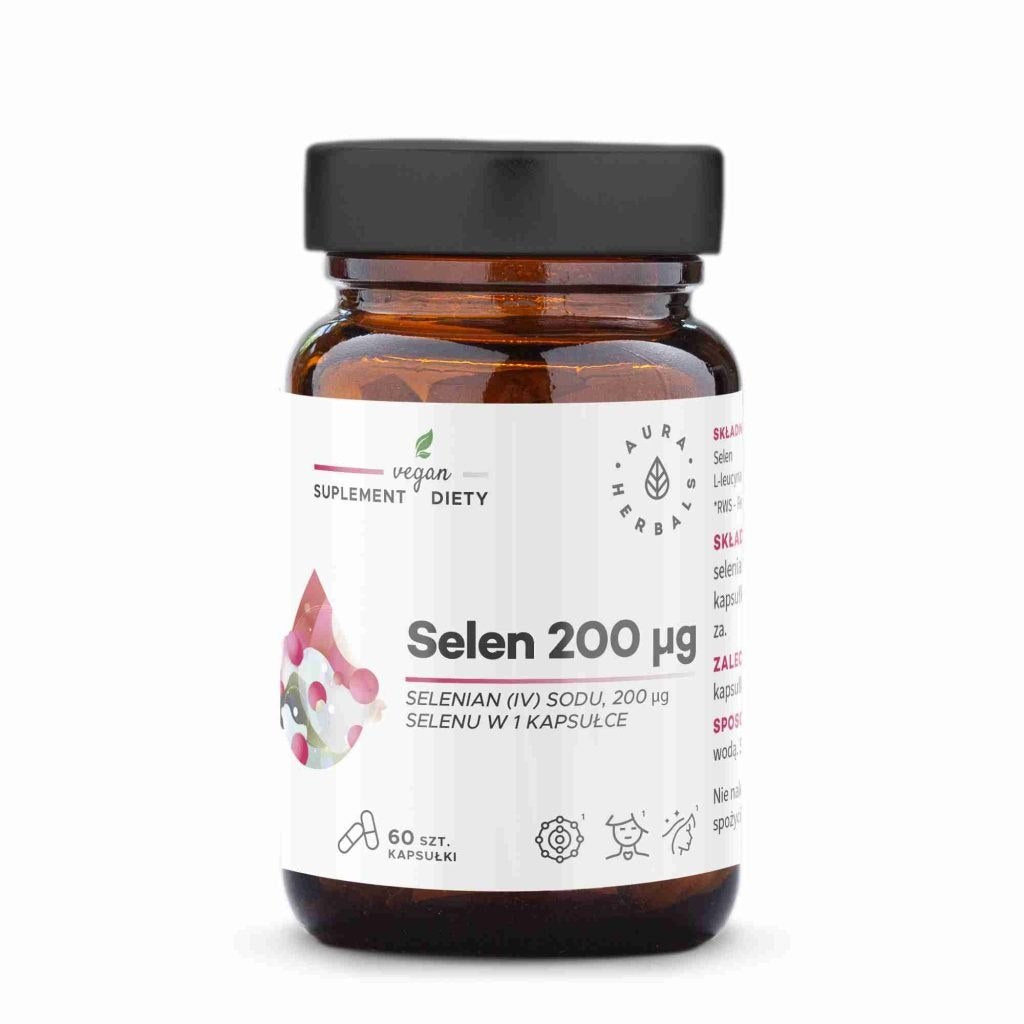 AURA HERBALS Selenas 200 µg 60 kapsulių