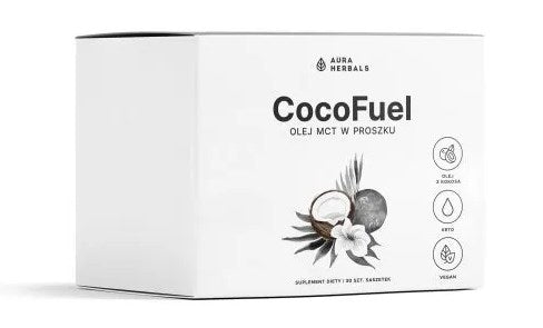 AURA HERBALS CocoFuel - MCT aliejaus milteliai pakeliais 30 vnt.