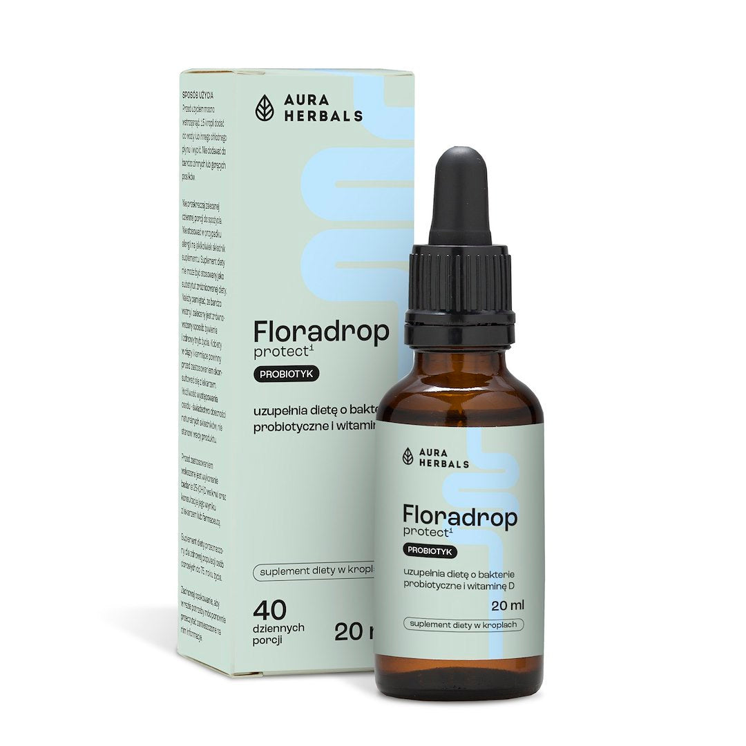 AURA HERBALS Floradrop apsaugo probiotiką 20 ml