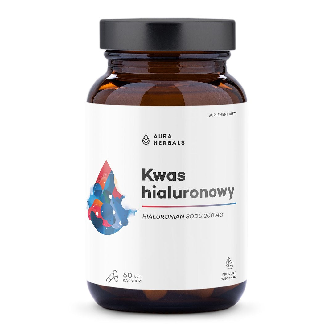 AURA HERBALS hialurono rūgštis 200 mg 60 kapsulių