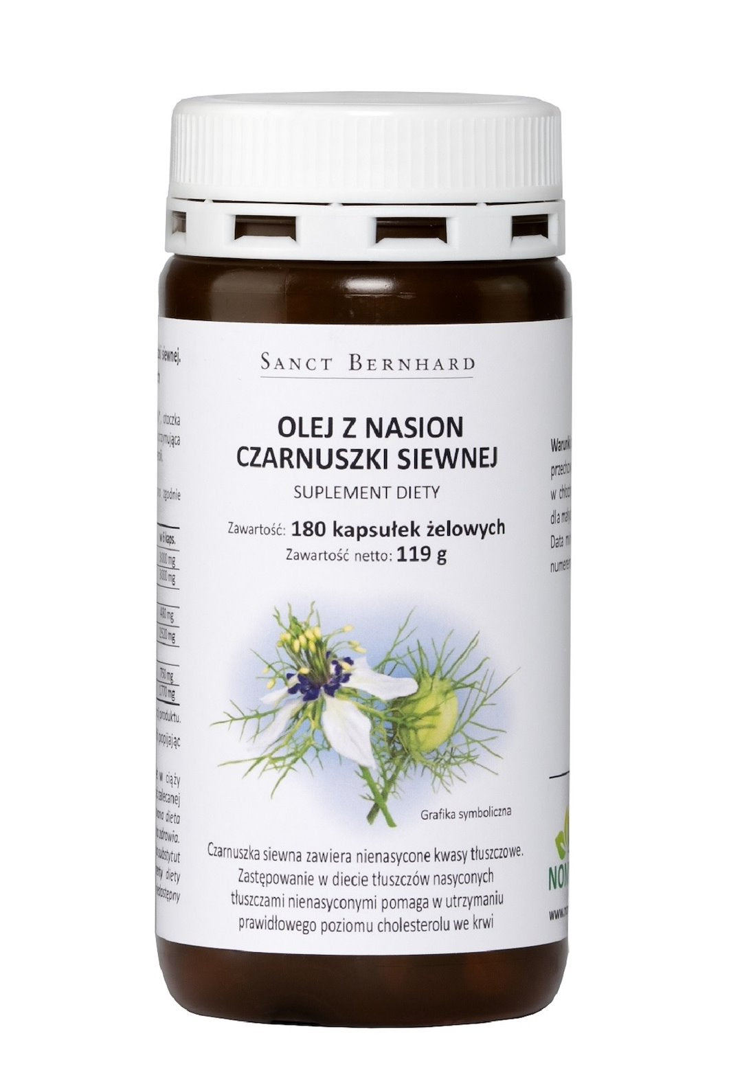 KRAUTERHAUS SANCT BERNHARD juodųjų kmynų aliejus 500 mg 180 kaps.