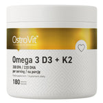 Ostrovit Omega 3 D3+K2 180 kapsulių