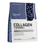 Ostrovit kolagenas + vitaminas C - juodųjų serbentų skonio 400 g