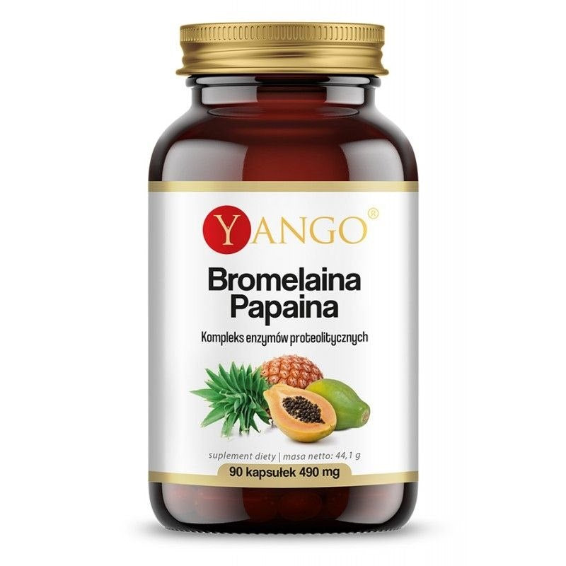 Yango Bromelain + Papain 90 kapsulių
