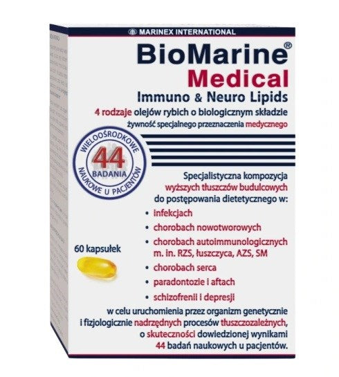 MARINEX BioMarine medicininiai imuno- ir neurolipidai 60 kapsulių