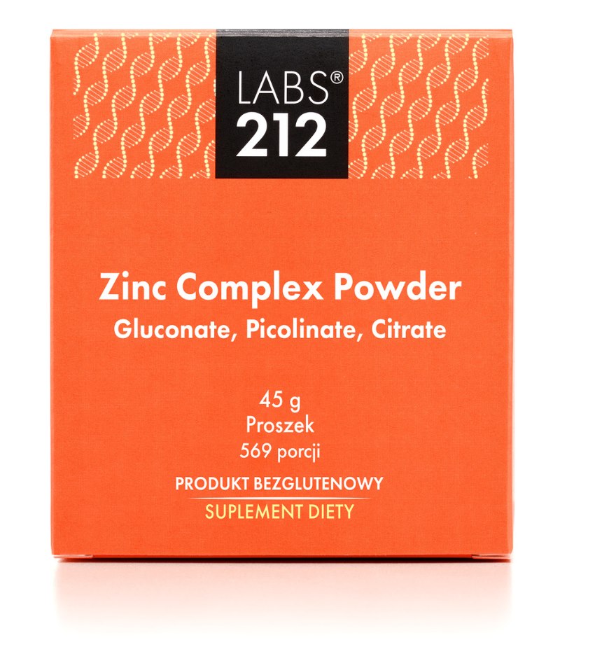LABS212 cinko komplekso milteliai – gliukonatas, pikolinatas, citratas 45 g