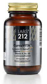 LABS212 CurcuVITA - Ciberžolė su piperinu ir vitaminais 30 kaps.