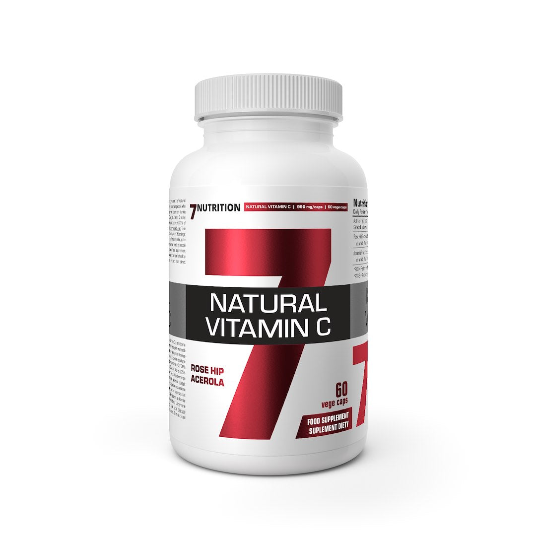 7Nutrition Natūralus vitaminas C - natūralus vitaminas C 60 kapsulių