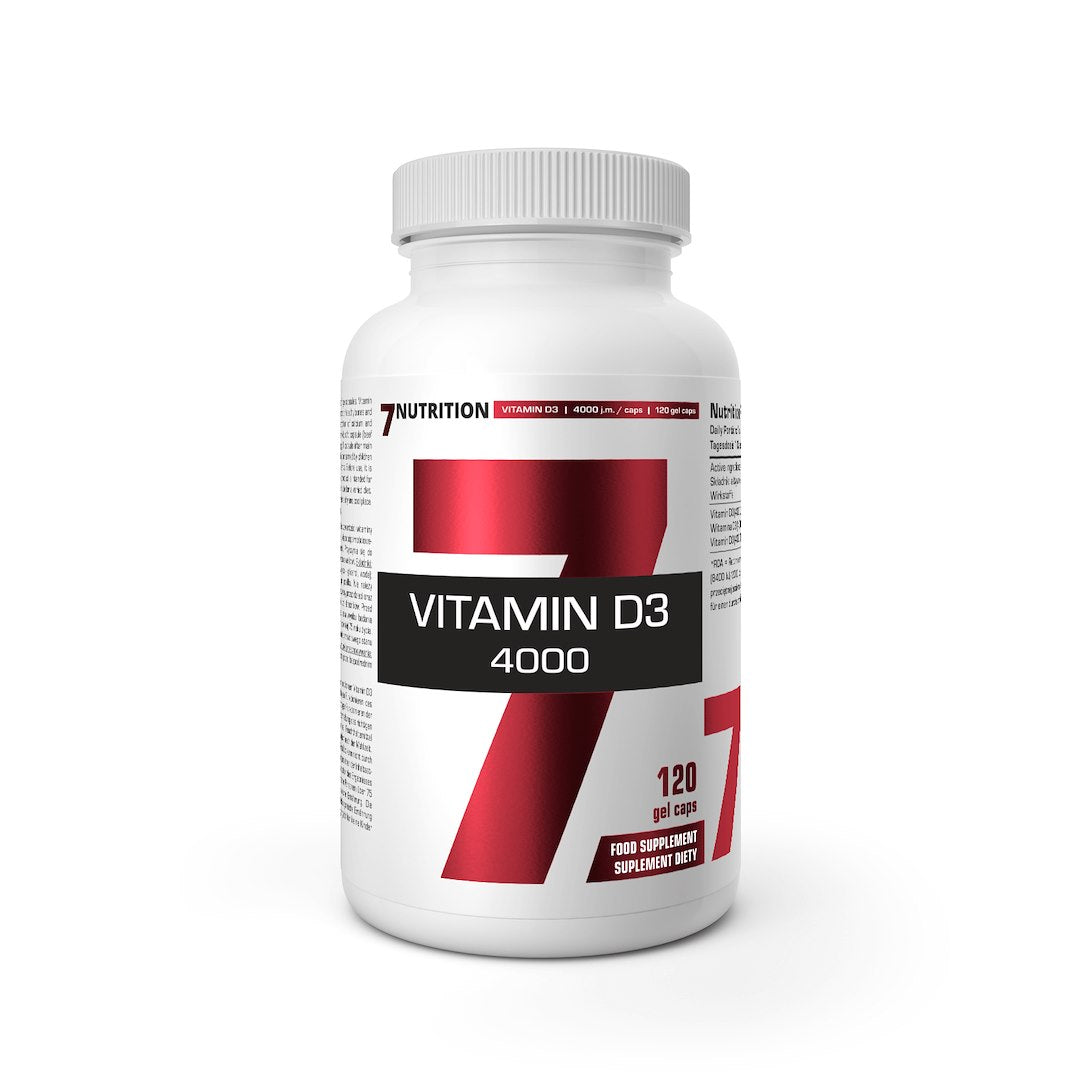 7Nutrition Vitaminas D 4000 - Vitaminas D 4000 TV 120 kaps.