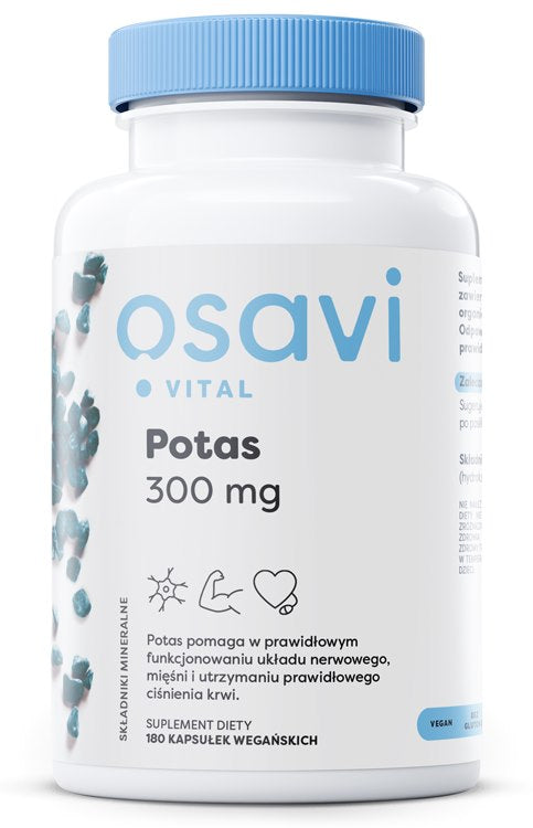 Osavi kalis - kalio citratas 100 mg 180 kapsulių