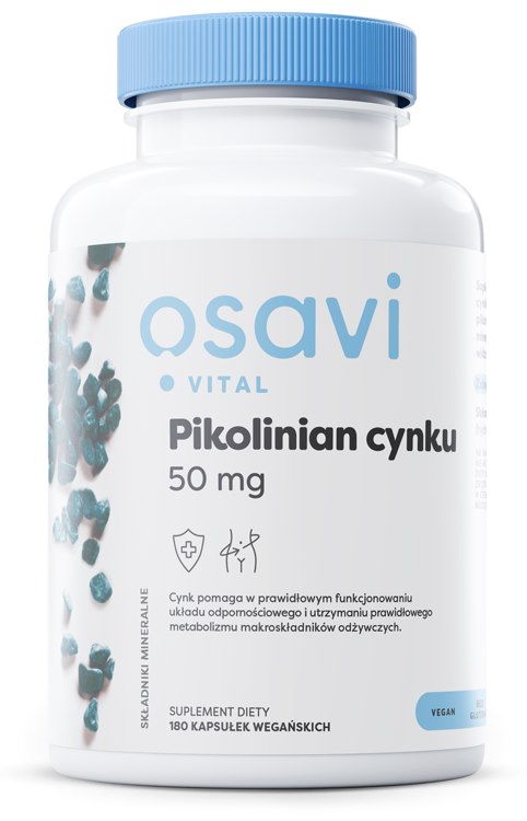 Osavi cinko pikolinatas 50 mg 180 kapsulių