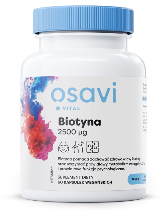Osavi Biotinas 2500 mcg 60 kapsulių