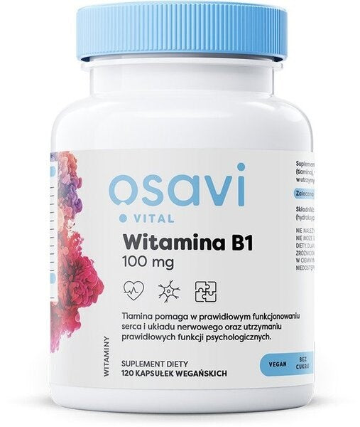 Osavi vitaminas B1 100 mg 120 kapsulių