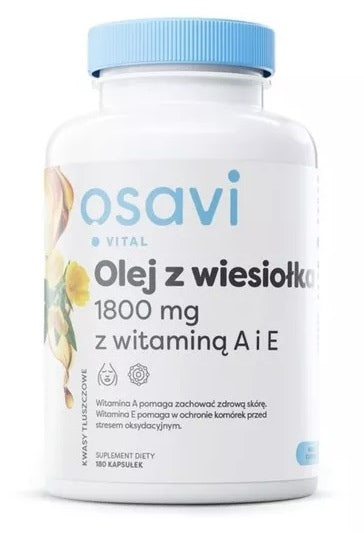 Osavi Nakvišų aliejus 600 mg su vitaminais A ir E 180 kapsulių