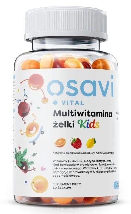 Osavi multivitaminų vaikams guminukai 60 guminukų