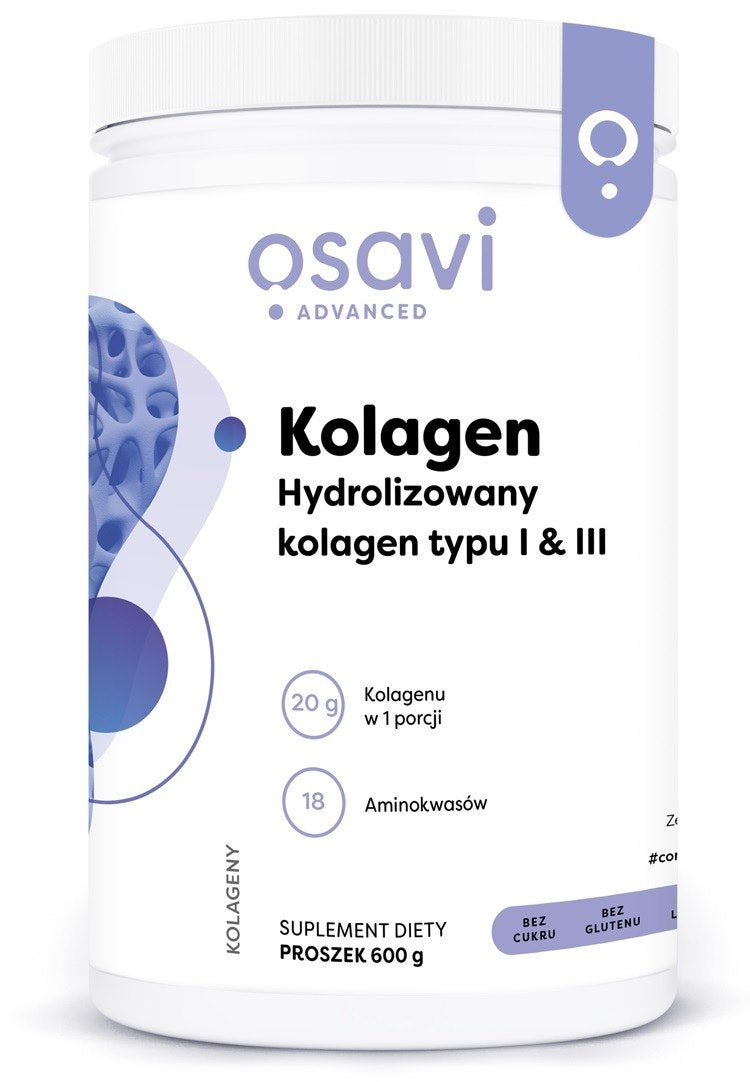 Osavi hidrolizuotas I ir III tipo kolagenas 600 g