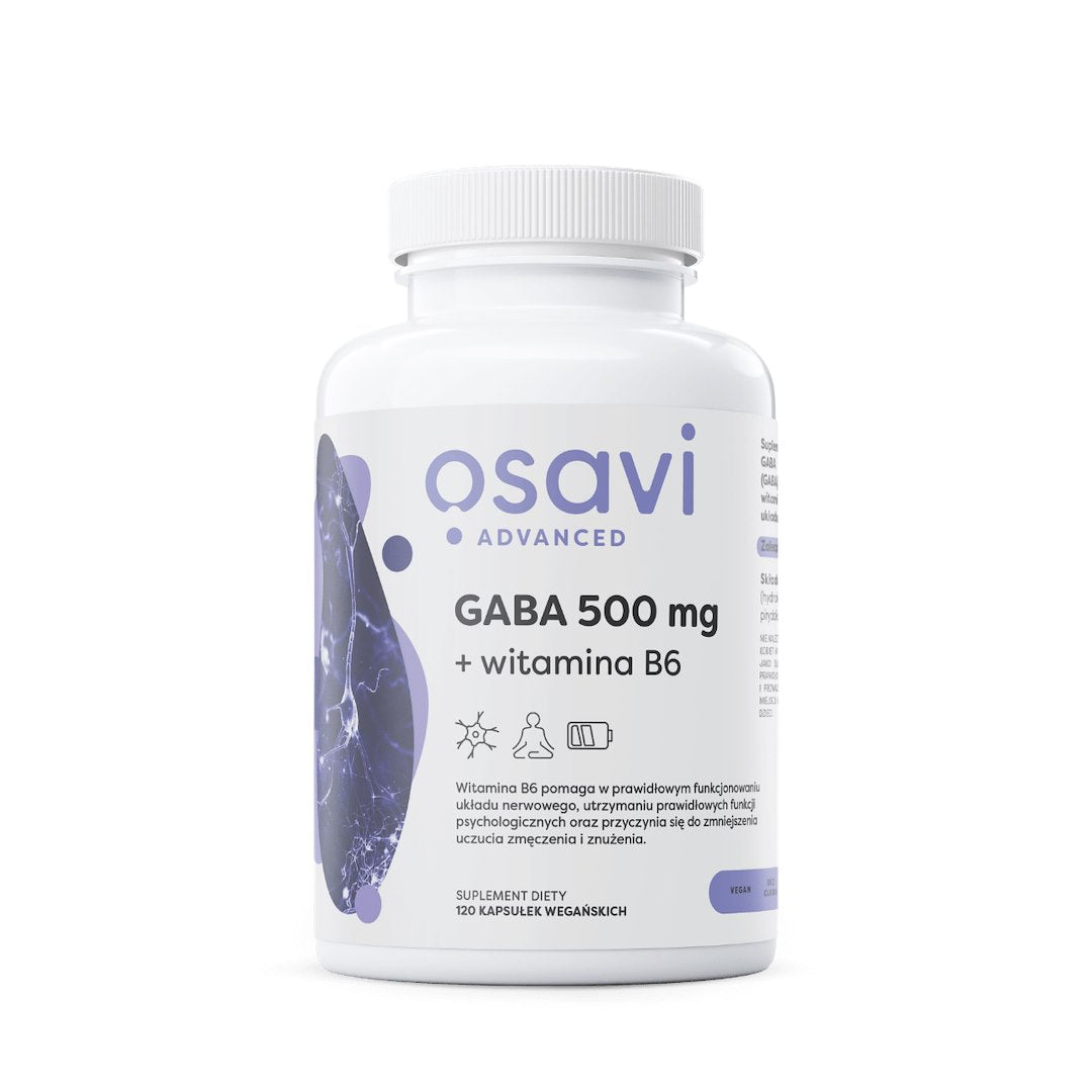 Osavi GABA 500 mg + vitaminas B6 120 kapsulių