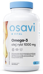Osavi Omega-3 žuvų taukai 1000 mg 180 kapsulių