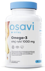 Osavi Omega-3 žuvų taukai 1000 mg 60 kapsulių