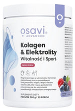 Osavi Kolagenas ir elektrolitai Gyvybingumas ir sportiškumas, miško uogos 390 g