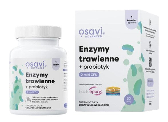 Osavi virškinimo fermentai + probiotikas 60 kapsulių