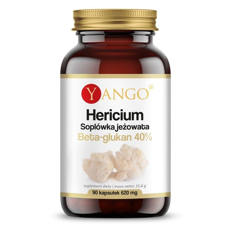 Yango Hericium - 40 % beta gliukanų ekstraktas 90 kapsulių