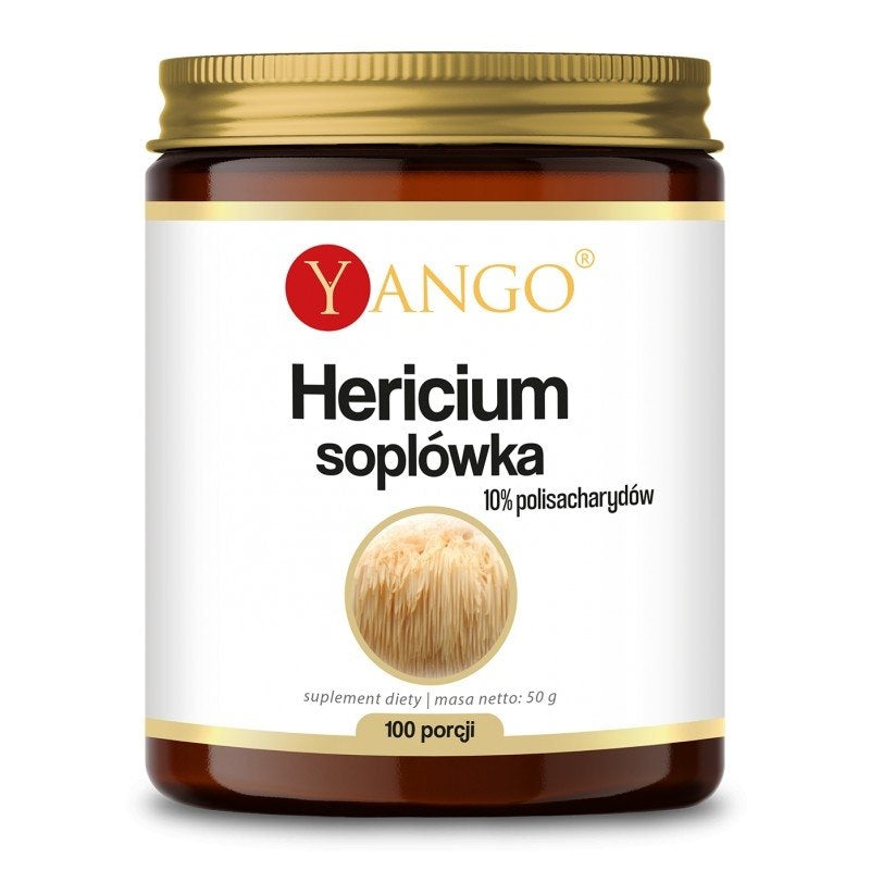 Yango Hericium Soplówka - 10% polisacharidų ekstraktas 50 g