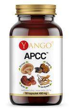 Yango APCC - reiši grybai, kordicepsas, šitake grybai, čaga 50 kapsulių