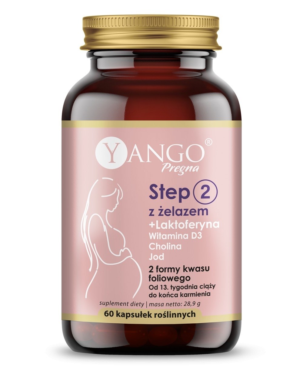 Yango Step 2 + Pregna geležis 60 kapsulių