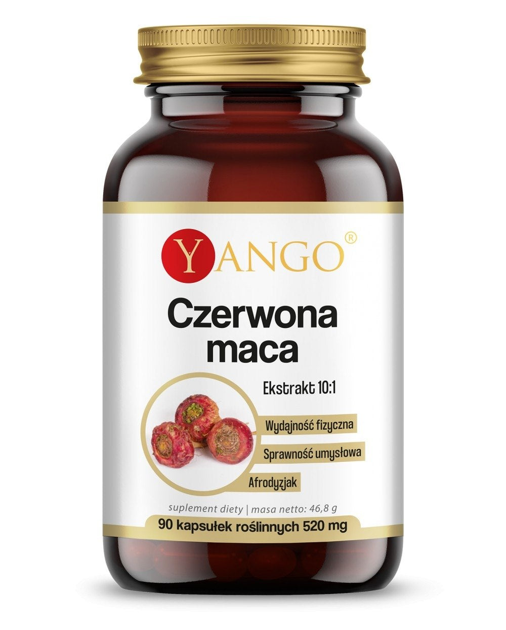 Yango raudonoji maca 90 kapsulių