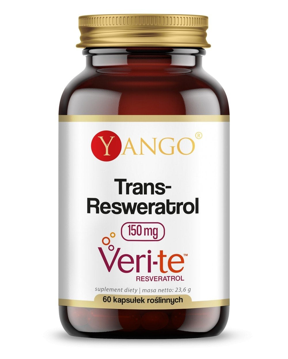 Yango Trans-Resveratrol Veri-te 150 mg 60 kapsulių