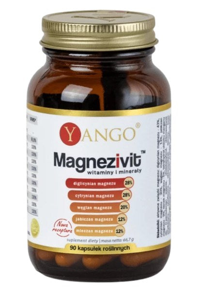 Yango Magnezivit - vitaminai ir mineralai 90 kaps.
