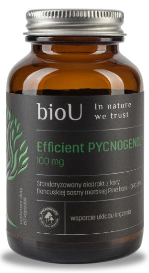 BIOU Efektyvus Pycnogenol 100 mg - 65 % OPC 60 kapsulių