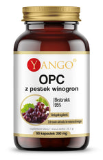 Yango OPC 95 % vynuogių sėklų ekstraktas 90 kapsulių