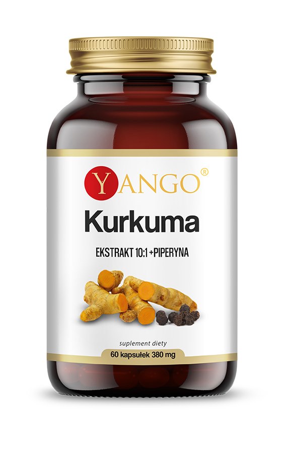 Yango Ciberžolė - piperino ekstraktas 60 kapsulių