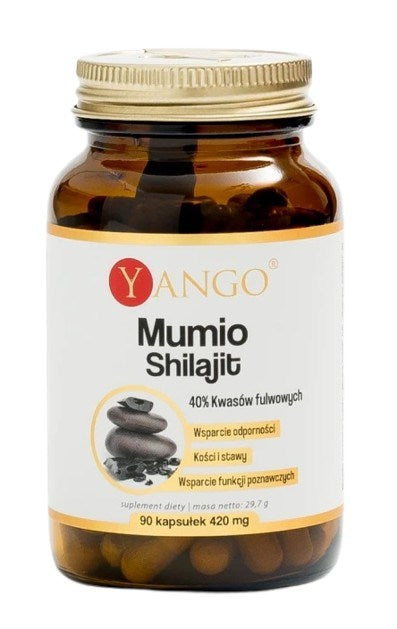 Yango Mumio - 40% fulvo rūgščių 90 kapsulių