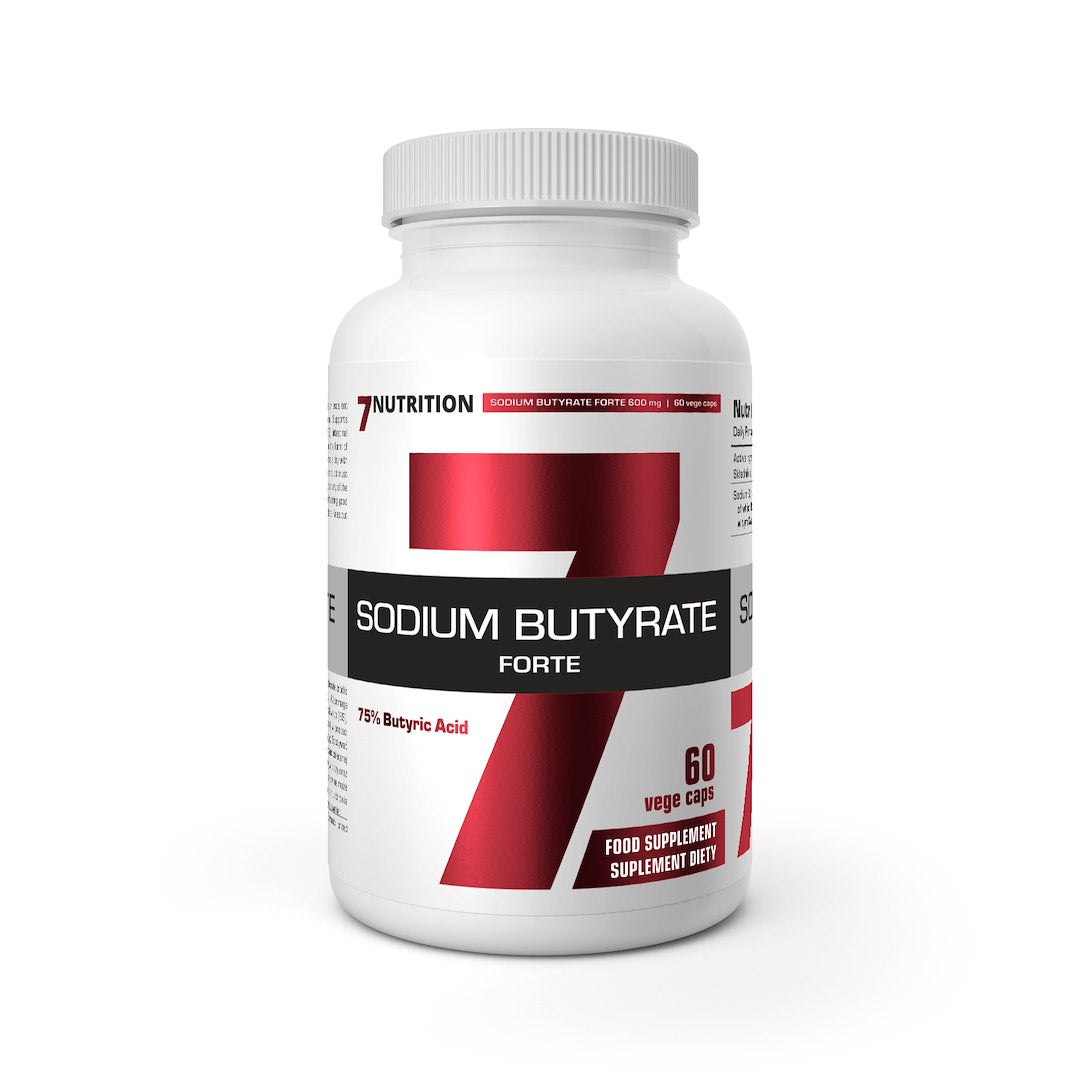 7Nutrition Natrio butiratas Forte - Natrio butiratas Forte 600 mg 60 kaps.
