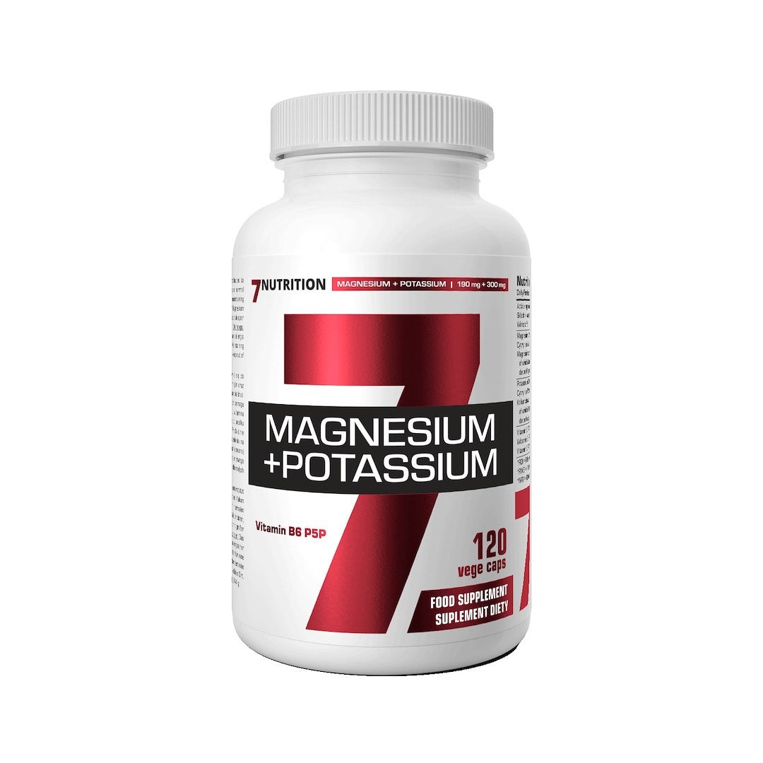 7Nutrition Magnis + Kalis B6 - Magnio citratas + Kalio citratas + B6 120 kaps.