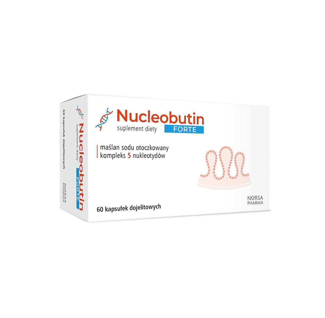 NORSA PHARMA Nucleobutin Forte 60 kapsulių