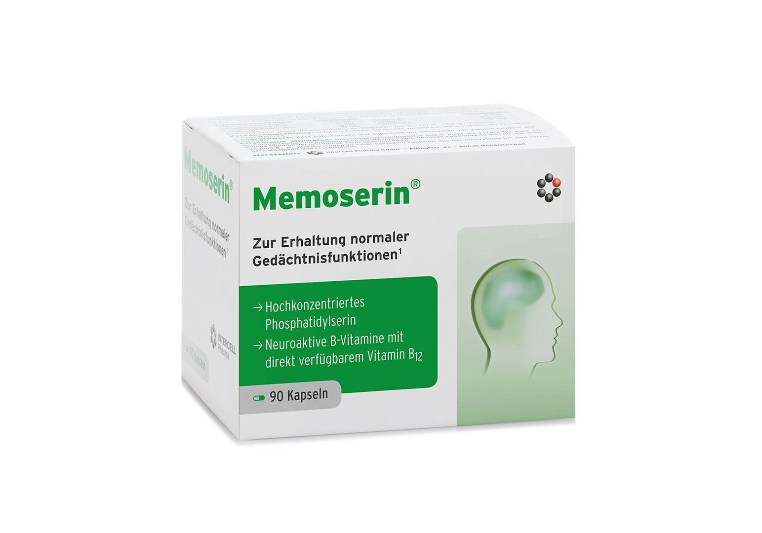 INTERCELL PHARMA Memoserin 90 kapsulių