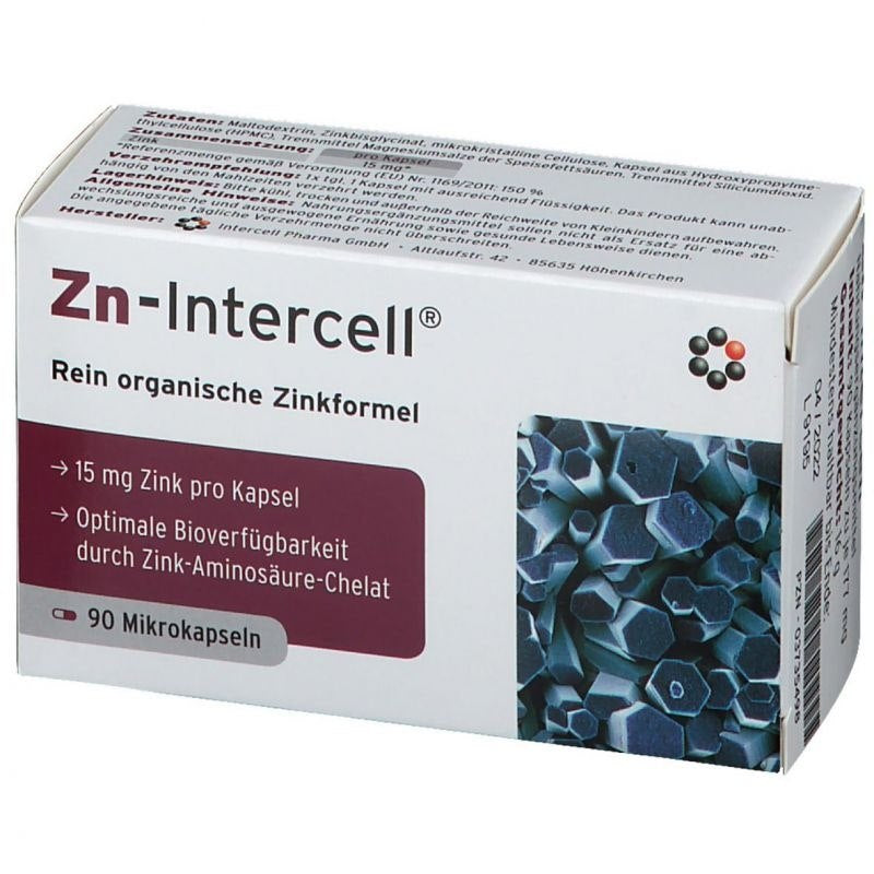 INTERCELL PHARMA Zn-Intercell 90 kapsulių