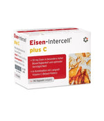 INTERCELL PHARMA Geležis su vitaminu C 90 kapsulių