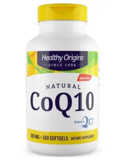 HEALTHY ORIGINS natūralus kofermentas Q10 – kofermentas Q10 100 mg 150 kapsulių