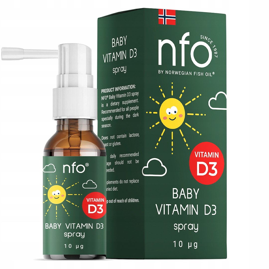 NFO vitamino D3 kūdikių purškiklis 20 ml