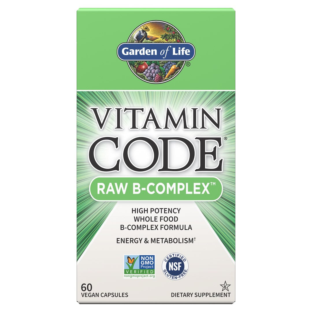 Garden of Life vitaminų kodas RAW B kompleksas 60 kapsulių