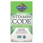 Garden of Life vitamino kodas RAW B kompleksas 120 kapsulių