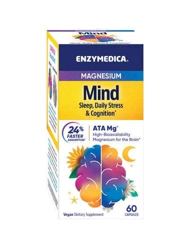 ENZYMEDICA Magnis Protui Miegas, Dieninis Stresas ir Kognicija 60 kapsulių