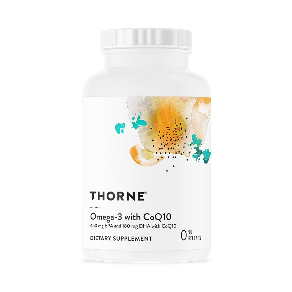 THORNE RESEARCH Omega-3 su kofermentu Q10 90 kapsulių