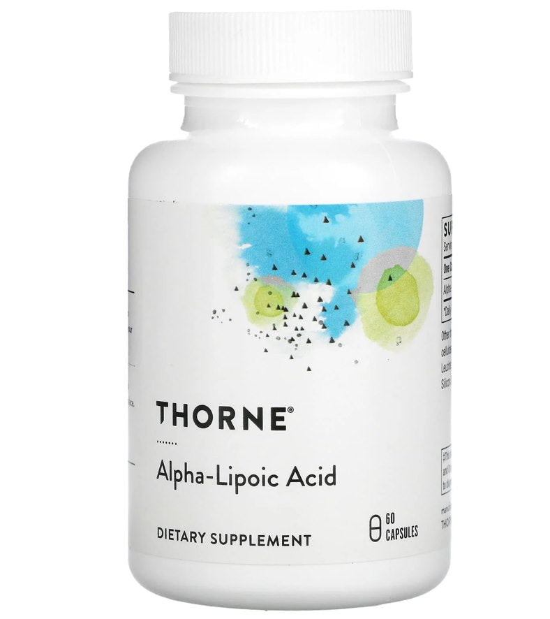 THORNE RESEARCH alfa lipoinė rūgštis - alfa lipoinė rūgštis 300 mg 60 kapsulių