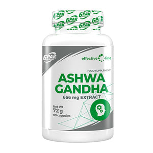 6PAK Ashwagandha 666 mg - 90 kapsulių - Magnis.lt